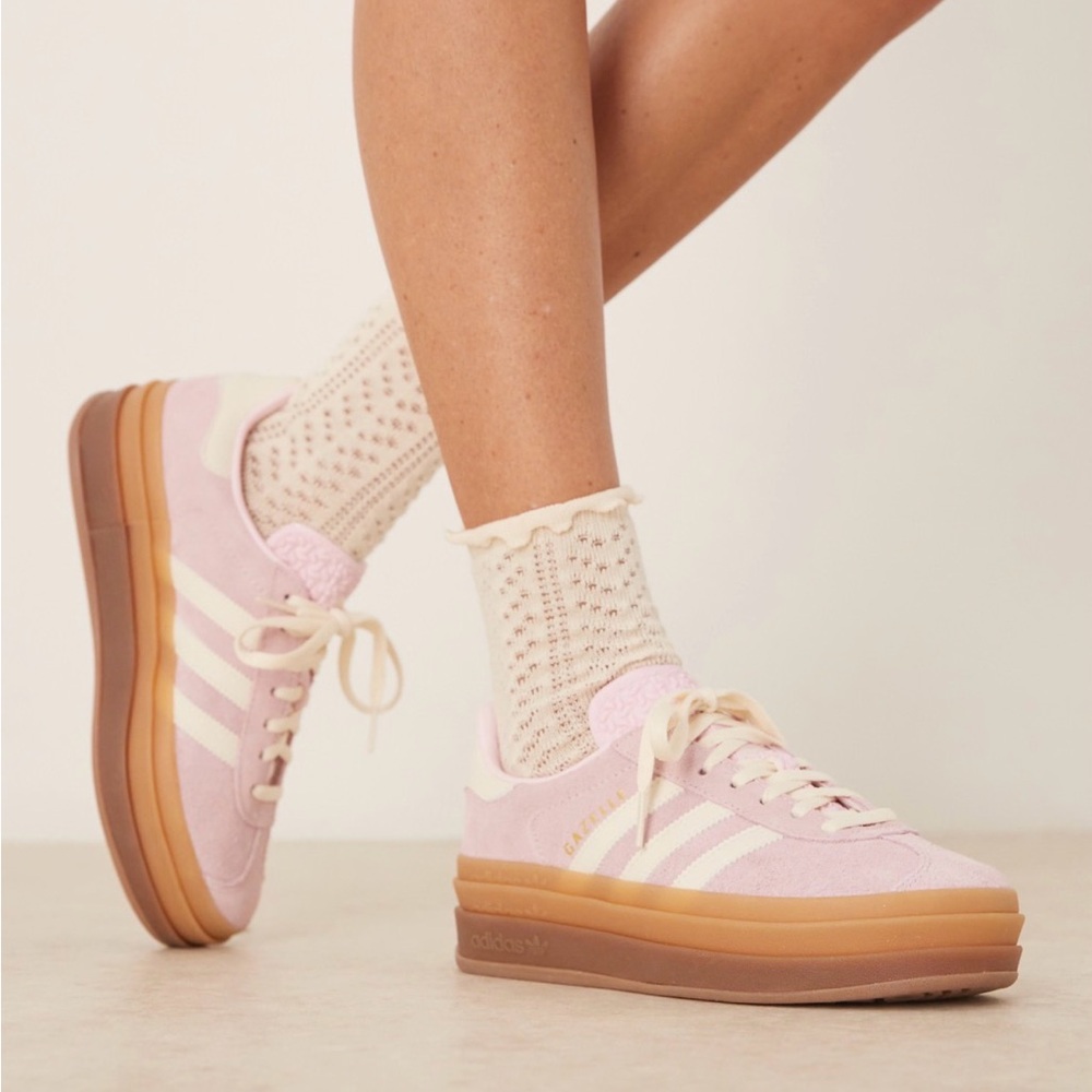 Adidas Gazelle pink trainers